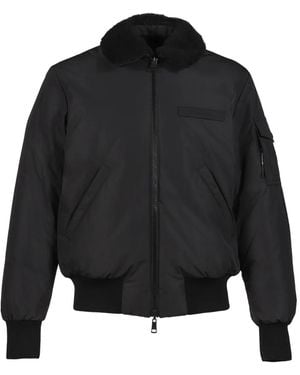 Moncler Collar-Detail Bomber Jacket - Black