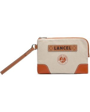 Lancel X Roland Garros Zip Pouch - Natural