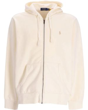 Polo Ralph Lauren Logo-Embroidered Cotton Zip-Up Jacket - Natural