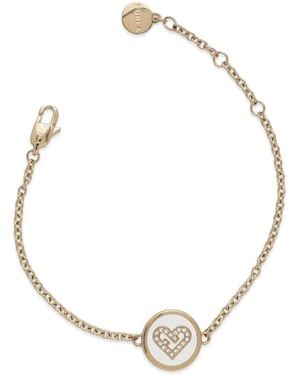 Furla Armband Mit Herzanhänger - Mettallic