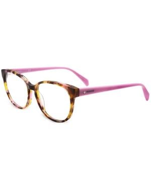 Polaroid Tortoiseshell-Effect Cat-Eye Glasses - Pink