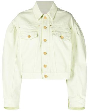 Ulla Johnson Cosette クロップド デニムジャケット - ホワイト
