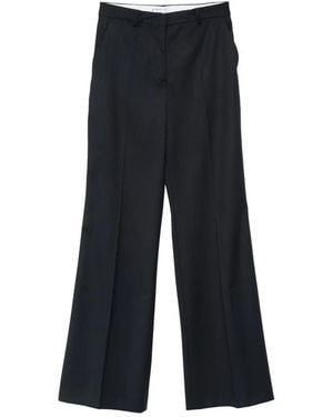 Manuel Ritz Wide-Leg Tailored Trousers - Blue