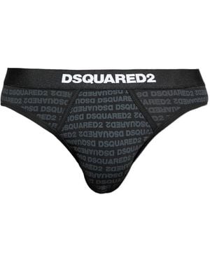 DSquared² Calzoncillos con logo estampado - Negro
