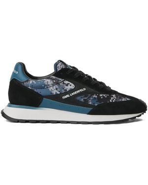 Karl Lagerfeld Logo-Print Trainers - Blue