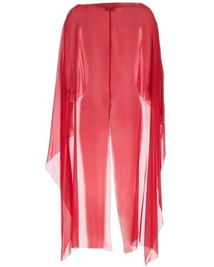 Antonelli Ruffled Scarf - Red