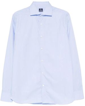 Truzzi Checked-Patterb Shirt - White