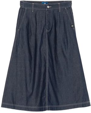 SPORT b. by agnès b. Chambray Midi Skirt - Blue