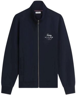 Tommy Hilfiger Zip-Up Bomber Jacket - Blue