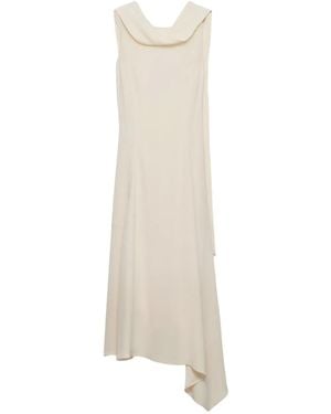 Prada Asymmetric Midi Dress - White