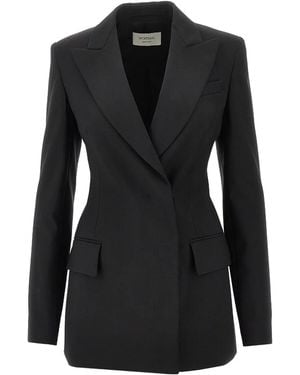 Sportmax Sart Double-Breasted Blazer - Black