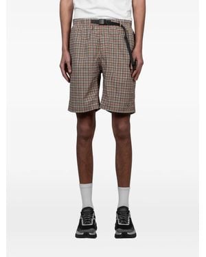 Gramicci Checked Belt Shorts - Natural