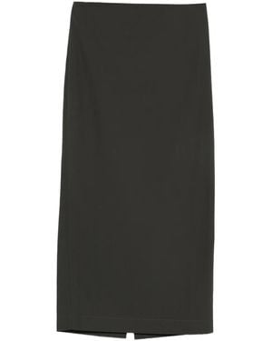 St. Agni Low-Waist Column Maxi Skirt - Black