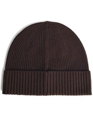 Seven Gauge Fein Gestrickte Beanie - Braun
