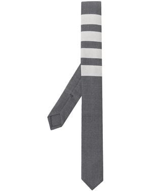 Thom Browne 4-bar Plain Weave Tie - U Grey