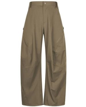 CROQUIS Side-Pockets Wide-Leg Trousers - Natural