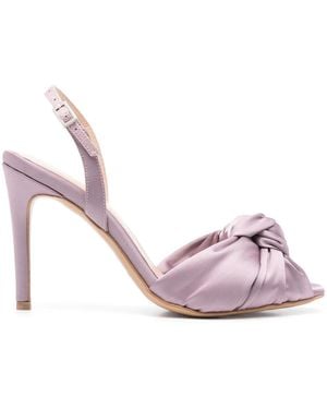 Ginissima 95Mm Satined Sandals - Pink