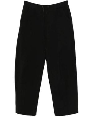 The Viridi-anne Sweat Wide Pants - Black