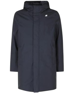 K-Way Manteau Thomas À Logo Imprimé - Bleu