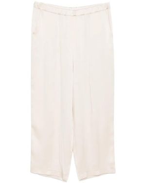 Liviana Conti Elasticated-Waist Trousers - White