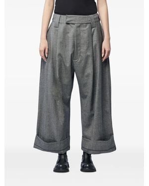 VAQUERA Pantalon De Tailleur Baby À Plis - Grey