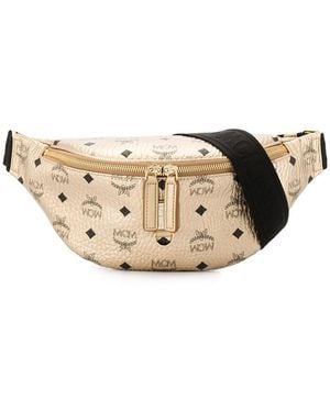 MCM Gürteltasche mit Logo-Print - Mettallic
