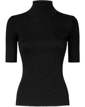 Missoni Ribbed-Knit High-Neck Sweater - Black