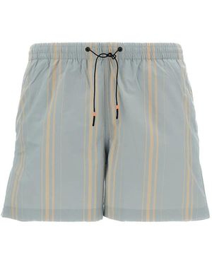 Roberto Ricci Designs Short De Bain À Design Rayé - Bleu