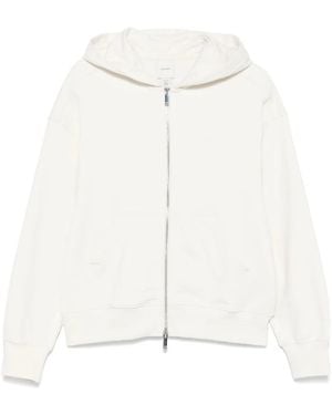 Calvin Klein Cotton Zip-Up Hoodie - White