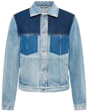 Maison Margiela Patchwork Denim Jacket - Blue