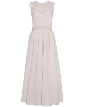 ROKSANDA Helin Macramé-Panel Midi Dress - White