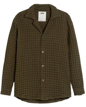 Oas Turtle Waffle Long-Sleeves Shirt - Green