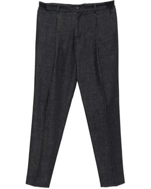 Bagnoli Sartoria Napoli Garda Pleated Trousers - Grey