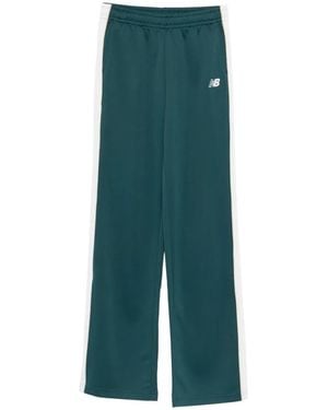 New Balance Pantalon De Jogging Interlock À Rayures Latérales - Green
