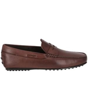 Tod's Gommino Leather Loafers - Brown