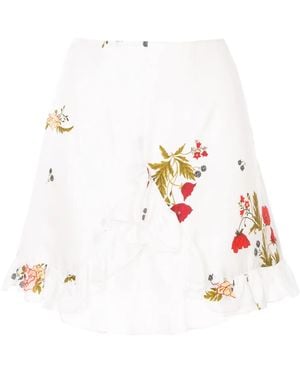 Macgraw 'Bonjour' Rock Mit Rüschen - Weiß