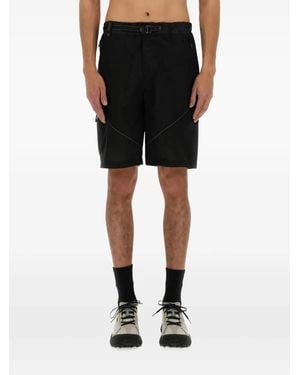and wander Shorts mit Mesh-Einsatz - Schwarz