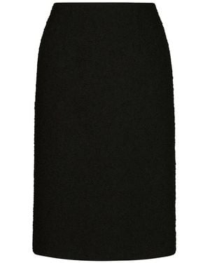 Oscar de la Renta Tweed Mini Skirt - Black