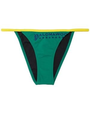 Paloma Wool Bikinihöschen Mit Logo-Print - Grün