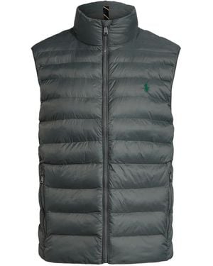 Polo Ralph Lauren Gilet Matelassé À Logo Imprimé - Grey