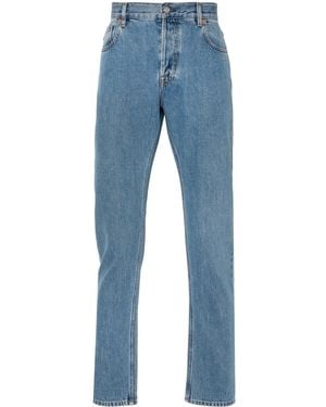 Gucci Web Detail Denim Jeans - Blue