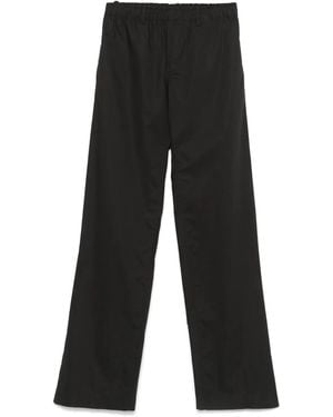 N°21 Cotton Wide-Leg Pants - Black