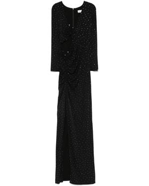 Nissa Crystal-Embellished Maxi Dress - Black