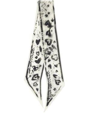 Zadig & Voltaire Jessie Love Silk Scarf - White