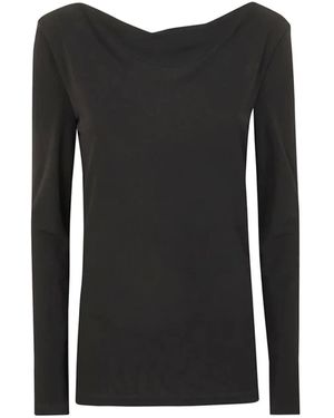 Alberta Ferretti Long-Sleeve T-Shirt - Black