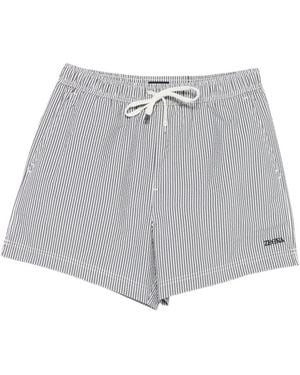 ZEGNA Striped Swim Shorts - Grey
