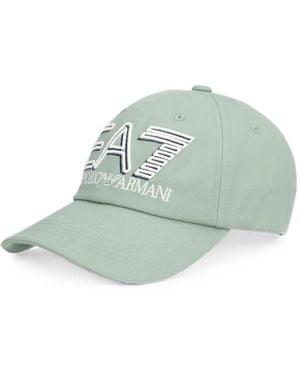 EA7 Logo-Embroidered Baseball Cap - Green