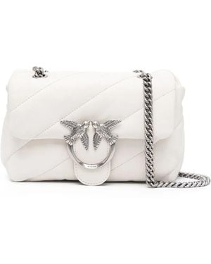 Pinko Mini Love Bag Puff Maxi Quilt - White