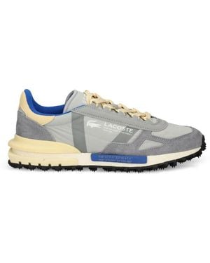 Lacoste Elite Active Paneled Suede-Trim Sneakers - White