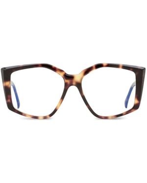 Max Mara Eyewear Geometric Butterfly Glasses - Black